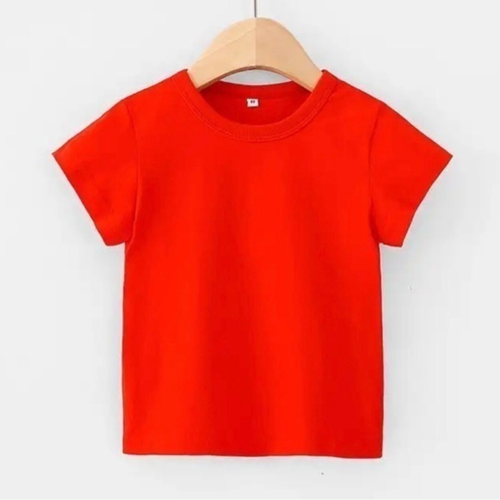 New toddler kid’s red shirt cotton 24 months